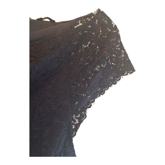 Miusol Women Chiffon Lace V Neck Cap Sleeve Empire Evening Party Long Dress XXL - Picture 9 of 16